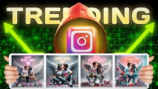 Kiss Day Instagram New TRENDING Reels Editing  Kiss Day Status  TrackingTrend [upl. by Ymirej]