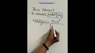 Trick to solve numericals based upon molality and density  molality [upl. by Oby]