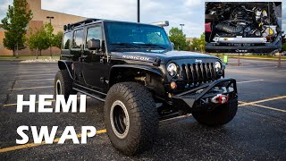 Jeep Wrangler V8 HEMI Swap Time Lapse [upl. by Kalie916]