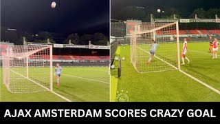 Absurd Goal In Eredivisie  Excelsior Goalie Iva Pothof Concedes Bizarrely To Ajax Romée Leuchter [upl. by Adihsaar]