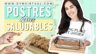 Recetas de postres dulces SIN AZÚCAR fáciles y saludables [upl. by Enymsaj]