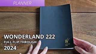 Wonderland 222 A5 2024  Full Flip Through amp Comparison to Circle Planner [upl. by Yraek]