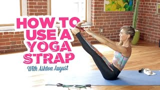 How to Use a Yoga Strap  Yoga Tutorial [upl. by Hajar]