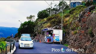 Machico  Descida Pico 🗻 do Facho Driving Roads Estradas da Madeira Island Banda DAlem Popular [upl. by Carrel]