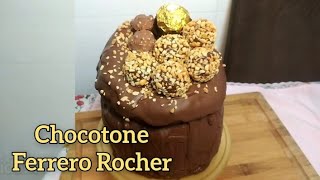 Panetone Ferrero Rocher super fácil panetonerecheado natal chocotone [upl. by Radferd]