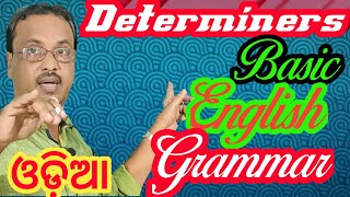 DETERMINER  Basic English Grammar  For all Classes  In ODIA [upl. by Ecyar]