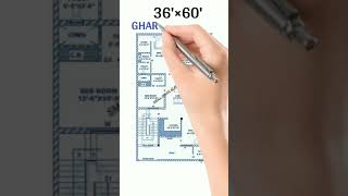 40×60 House Plan  36×60 Home Plan  2400 Sqft House Design  shorts trending viralvideo home [upl. by Mcintyre216]