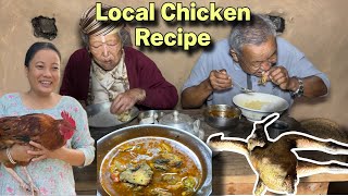 Local chicken recipechickenrecipe chicken rurallife food villagevlog cooking recipe [upl. by Alyhs]