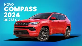 Jeep Compass 2024 terá versão FOGUETE com motor de 272 cv da Rampage [upl. by Icrad]