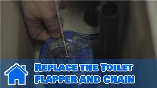 Plumbing Advice  How to Replace the Toilet Flapper and Chain [upl. by Nicolas]