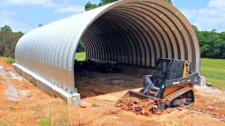 Complete Quonset Hut Build  From Site Prep to the Final Arch [upl. by Jerald282]