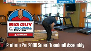 ProForm Pro 2000 Smart Treadmill Assembly [upl. by Anderegg560]