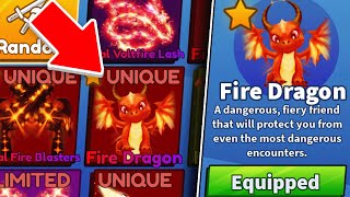 I Spent 4534741 For NEW FIRE DRAGON SWORD In Blade Ball [upl. by Analihp]