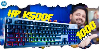 HP K500F Gaming Keyboard  Best Gaming Keyboard under 1000 in 2023  unboxing amp reviewtechboxhindi [upl. by Nelle]