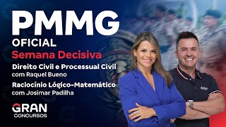 Concurso PM MG Oficial Semana Decisiva  Direito Civil Processual Civil e Raciocínio Lógico [upl. by Seuqram658]