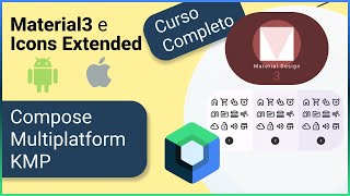 Instalação Material3 e Material Icons Extended Compose Multiplatform Curso completo aula 05 [upl. by Annola]