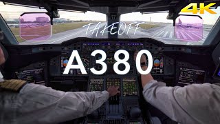 A380 TAKEOFF MIAMI 4K [upl. by Hellene]