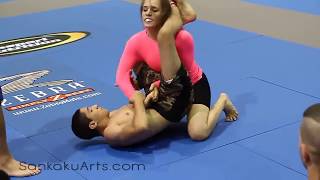 Mixed NoGi Grappling Erin Blanchfield Submission by Choke GQ 2012 [upl. by Flanigan]