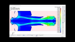 Explosively Formed Penetrator 2D ALE Axisymmetric Model [upl. by Ahsaercal]