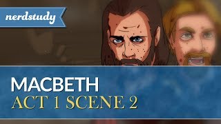 Macbeth Summary Act 1 Scene 2  Nerdstudy [upl. by Ledoux]