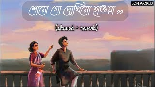 SonoGoDokhinoHawa শোনো গো দখিনো হাওয়া  slowed  reverb  LOFI WORLD [upl. by Merwyn683]