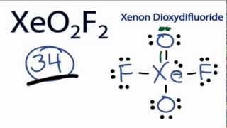 XeO2F2 Lewis Structure  How to Draw the Lewis Structure for XeO2F2 [upl. by Bohon]