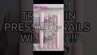 SHEIN PRESS ON NAILS REVIEW sheinhaul sheinnails fyp nails pressonnails nailart fypage viral [upl. by Wasserman]