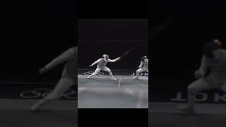 great point in foil fencing trending viralvideo olympicfencing shortvideo foilfencing [upl. by Siulesoj]