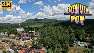 Sasquatch POV 4K 60FPS Turbo Drop Side Six Flags Great Escape SampS Drop Tower  NonCopyright [upl. by Rehptsirhc]