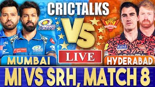 Live MI Vs SRH Match 8 Hyderabad  IPL Live Scores amp Commentary  IPL 2024  3 Overs [upl. by Gussman]