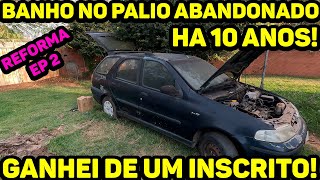 BANHO NO PALIO ABANDONADO HÁ 10 ANOS  GANHEI ELA DE UM INSCRITO  REFORMA EP 2 [upl. by Ness]