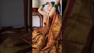 Golden Tissue Saree amp Multicolored Blouse weddingwear foryou fyp snehalmishra [upl. by Beaver853]