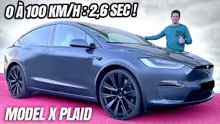 Essai TESLA MODEL X PLAID  Le SUV le  RAPIDE du monde c’est lui [upl. by Ennairek]