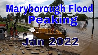 Maryborough Flood Peaking Jan 2022 [upl. by Echikson]