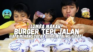 challenge MAKAN PALING CEPAT quotBURGER TEPI JALAN PALING SEDAP BAK HANG Mukbang Malaysia [upl. by Goerke]