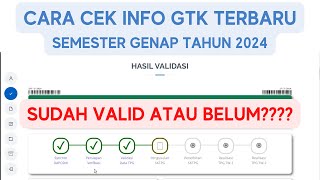 INFO GTK TERBARU SEMESTER GENAP TAHUN 2024 [upl. by Dailey]