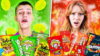 EATING Spicy Vs Sour Foods [upl. by Eitsirc]