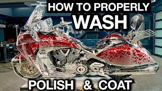 How To Detail A Motorcycle Cleaning My Neighbor’s Bike Step By Step [upl. by Ateloj71]