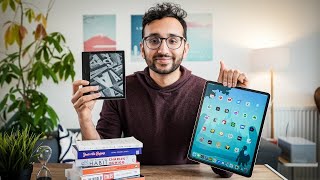 My Favourite Tech for Reading Books  Kindle vs iPad vs Books vs Audiobooks [upl. by Islean]