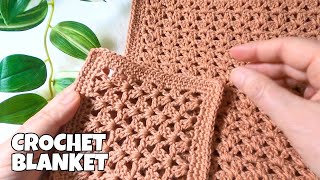 How to Crochet a Newborn Baby Blanket for LeftHanded Beginners [upl. by Aryamoy353]