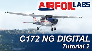 C172 NG DIGITAL Tutorial 2  How to make a quick flight without any 172 knowledge [upl. by Akihsal]