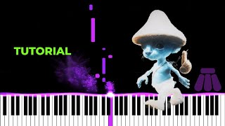 Smurf Cat Piano tutorial  How to Play quotWe Live We Love We Liequot on Piano  Meme songs on Piano [upl. by Ardnaxila781]