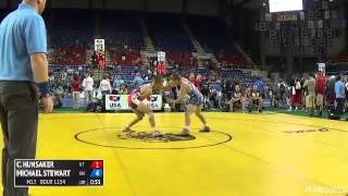 126 Champ Round 3  Michael Stewart Ohio vs Cameron Hunsaker Utah [upl. by Fridell]