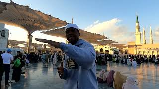 Tour of Madinahs Masjid AnNabawi Courtyard amp Al Baqi Grave Site [upl. by Ruperta]