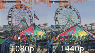 Grand Theft Auto 5 Benchmark GTX 1070 G1 OC amp i7 920 OC 1080p and 1440p DSR [upl. by Anawqahs760]