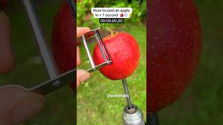 Guess how long it took to peel this apple 😳⏱️ [upl. by Driscoll]