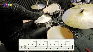 8 Syncopated Drum Grooves  Displaced Backbeats  Great Excercise to Improve Your Drumming [upl. by Arikahs]