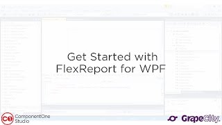 Get Started with FlexReport for WPF [upl. by Togram]