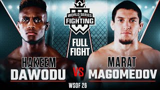 Full Fight  Hakeem Dawodu vs Marat Magomedov 1  WSOF 26 2015 [upl. by Marney]