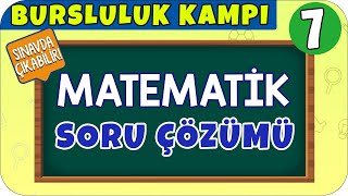 7 Sınıf Matematik Soru Çözümü  Bursluluk Sınavı 2021 [upl. by Notyrb578]